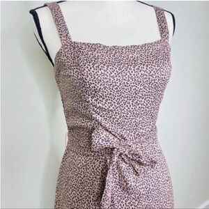 Abercrombie & Fitch Leopard Print Jumpsuit - Size Small
